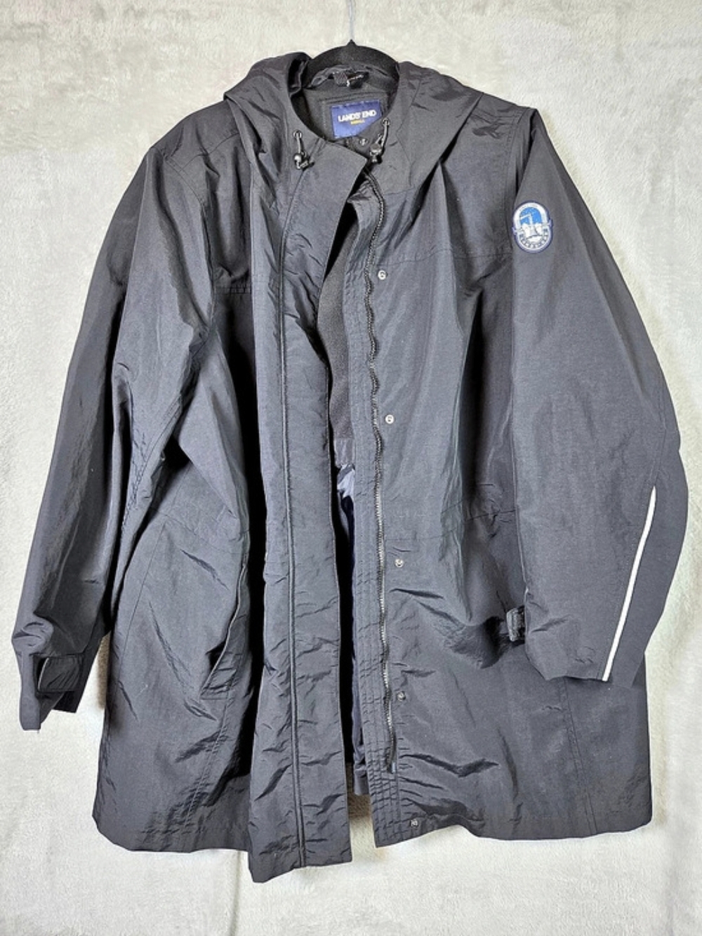 Lands' End Squall Parka Jacket Black Size 2X